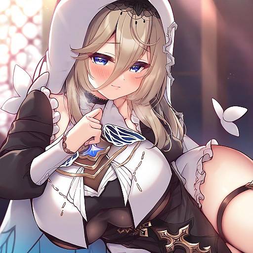 Illustration of Aponia (honkai impact), honkai (series) in the style of Suzunone rena