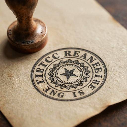 Vintage Certified Seal on Parchment