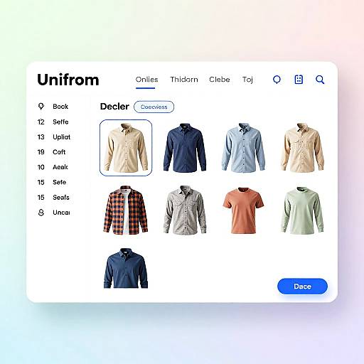 Uniform Dashboard Digital Mockup Design