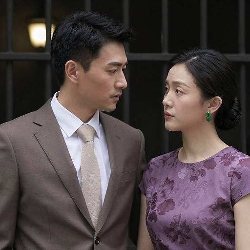 Intimate Portrait of an Asian Couple