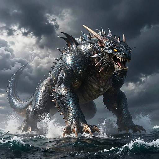 Gigantic Mythical Sea Creature Emergence