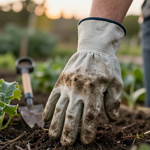 Guante de Jardinero Robusto al Amanecer