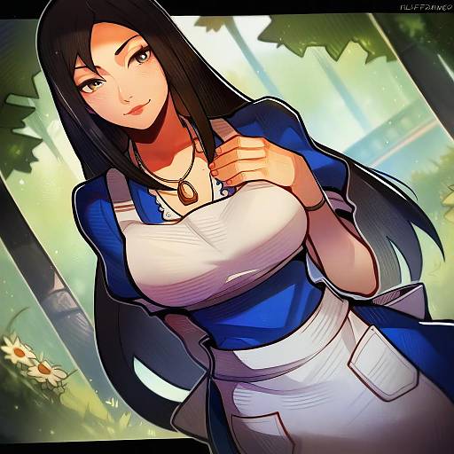 Illustration of Alice liddell (american mcgee's alice), american mcgee's alice in the style of Fluffydango