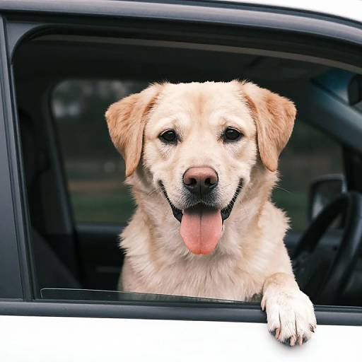 Dog Looking Out Car Window