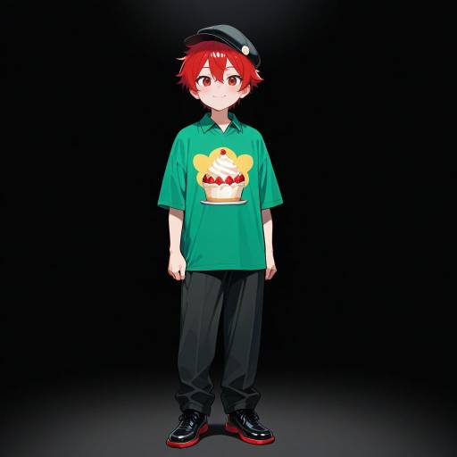 Tall Young Man with Red Hair and Style