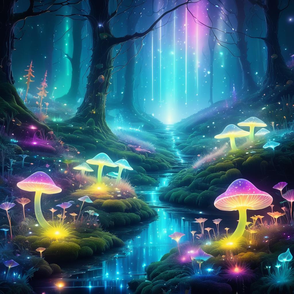 Enchanted Landscape of Luminous Fantasies