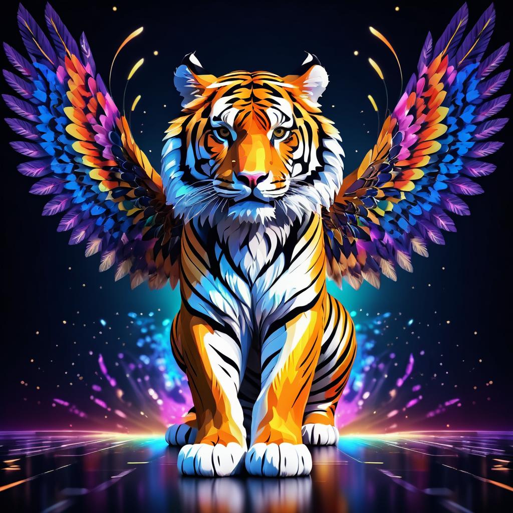 Majestic Tiger with Ornate Wings