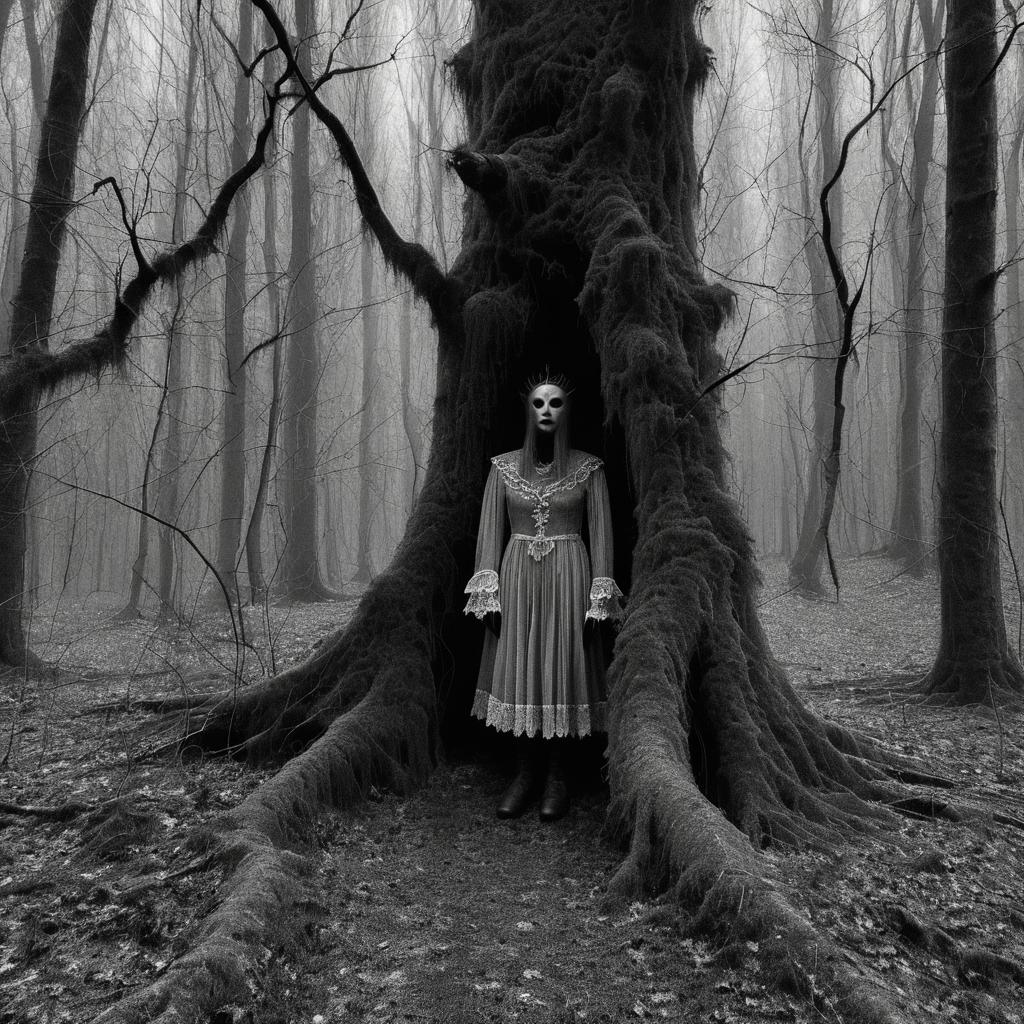 Twisted Tree Spirit in Creepy Woods