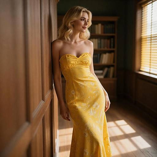 Sunlit Portrait of a Blonde Beauty