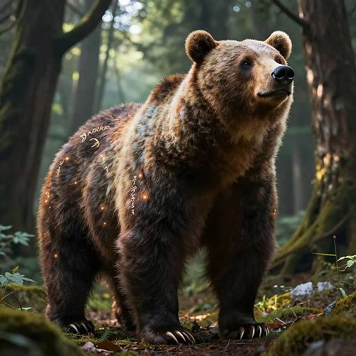 Mystical Beartype Creature in Forest