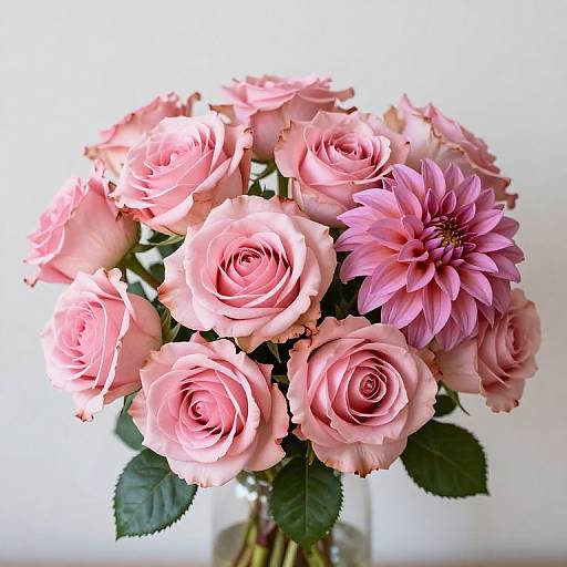 Pink Rose and Dahlia Bouquet