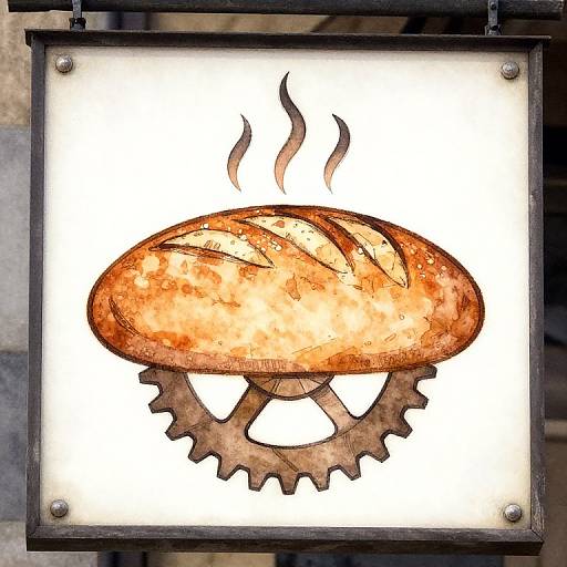 Clockpunk Medieval Bread Shop Sign