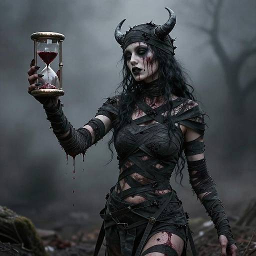 Androgynous Harbinger Rising from Hell