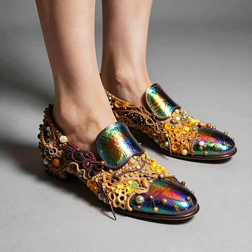 Avant-Garde Cockroach Shell Shoes