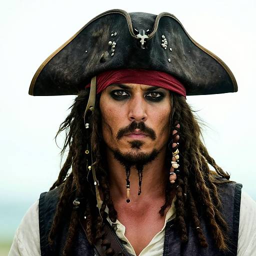 Dreadlocked Male Pirate with Hat