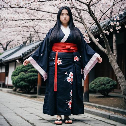 Elegant Plus Size Sakura Costume Design