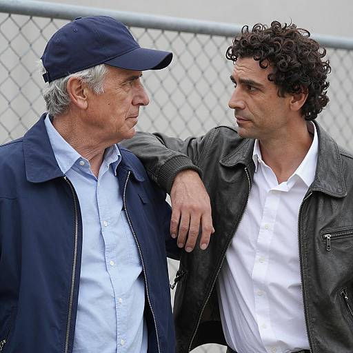 Two Men with Serious Expressions Portrait