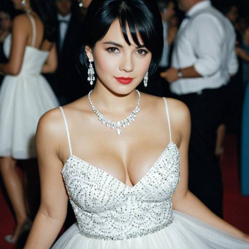 Elegant Solo Girl in Party Dress