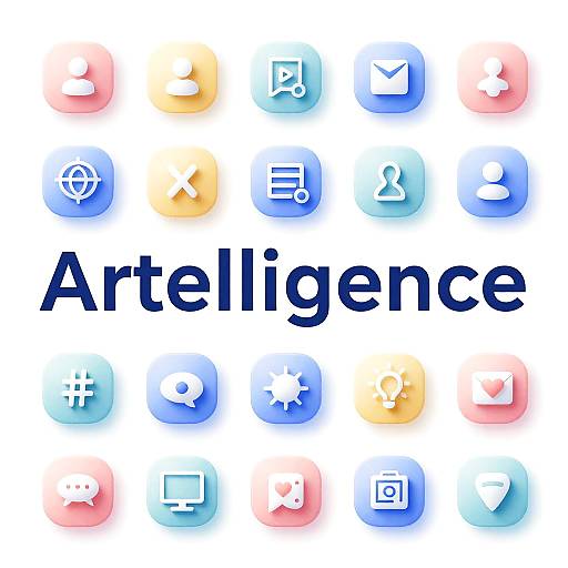 AI Icon Generator with Typography Blend