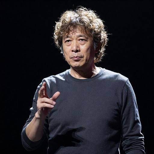 Backlit Middle-Aged Man, Dramatic Portrait