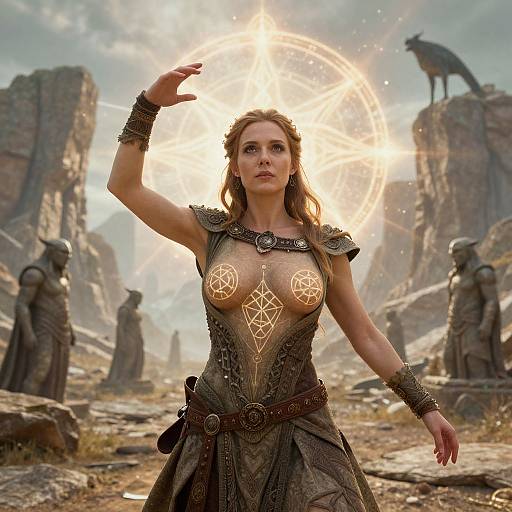 Elemental Geomancer in Cinematic Pose