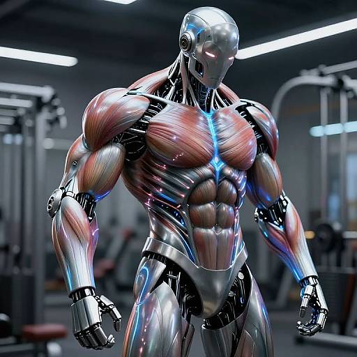 Cybernetic AI-Enhanced Muscle Growth