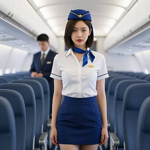 Portrait of Asian Flight Attendant