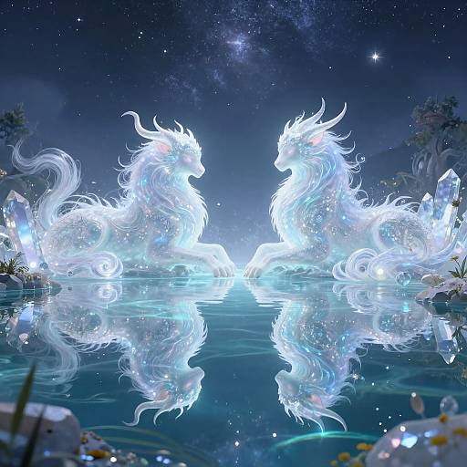 Mythic Beasts by Enchanted Lake