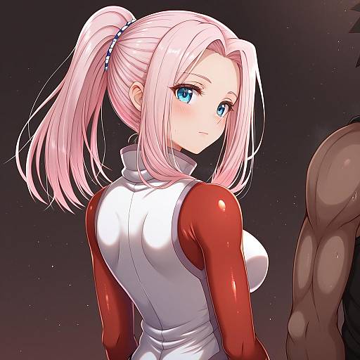 Illustration of Darry adai, tengen toppa gurren lagann in the style of Tksand