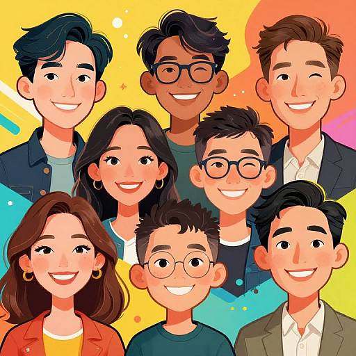 Vibrant Caricatures of Diverse Faces