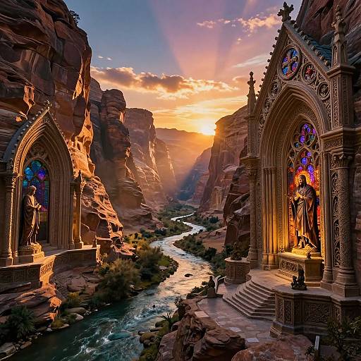 Medieval Fantasy Dreamscape Landscape