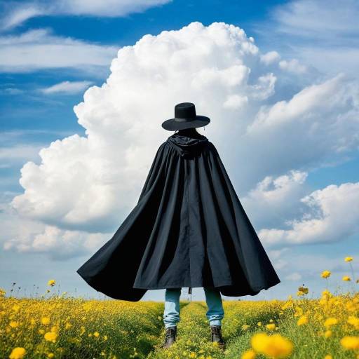 Whimsical Flower Field in the Wind