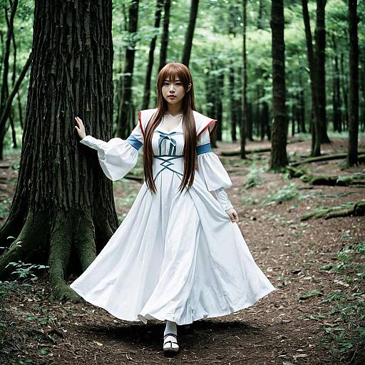 Enchanting Asuna in Nature Cosplay