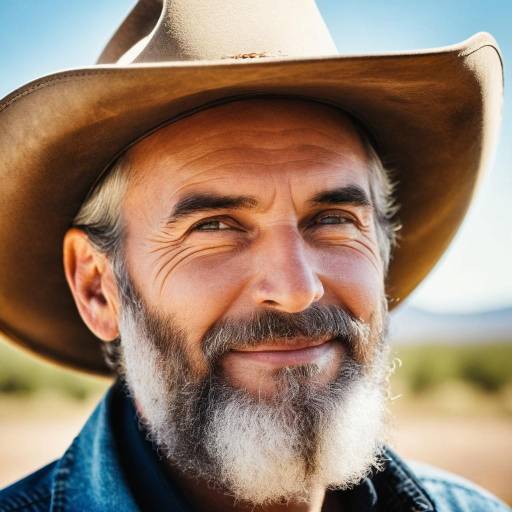 Thoughtful Cowboy Portrait in Sunny Light