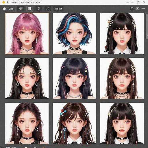 Stylized Anime Character Portrait Creator