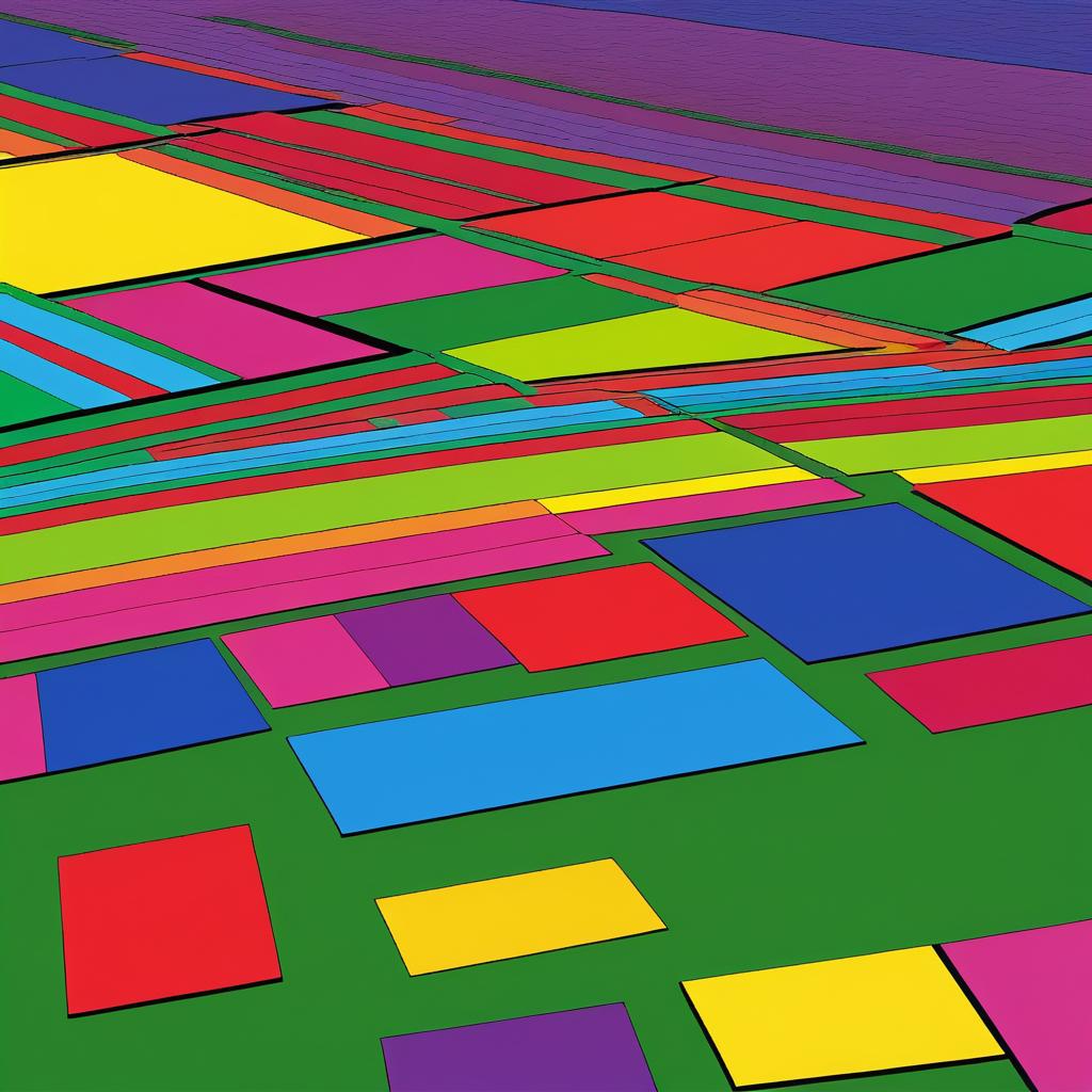 Vibrant Color Fields Inspired by Hargreaves