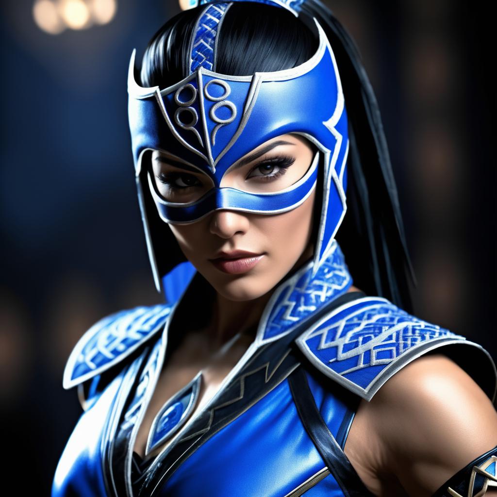 Photorealistic Kitana Portrait from Mortal Kombat