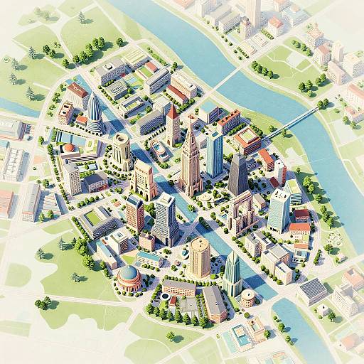 Fantasy Metropolis AI Map Generator