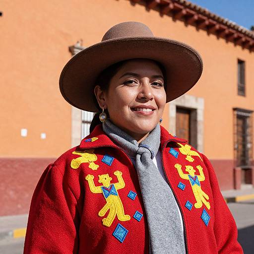 Woman in Traditional Guatemalan Attire