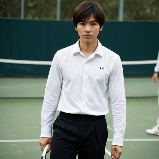 Realistic Tennis Player in Fancy Dress