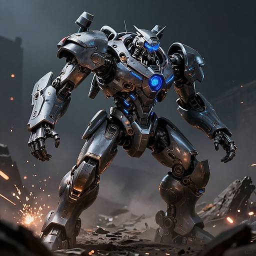 Advanced Robotic Warrior Concept Art