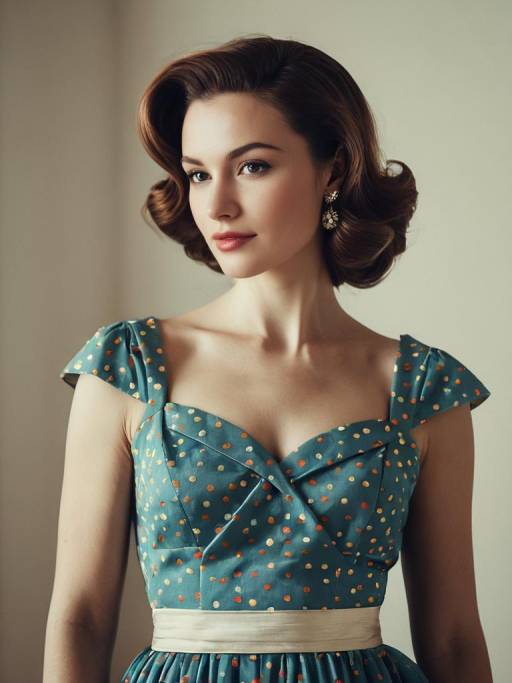 Woman in Retro Party Dress