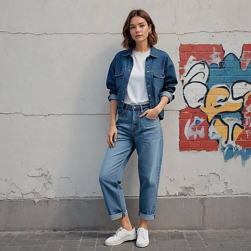 Casual Y2K Style in Urban Setting