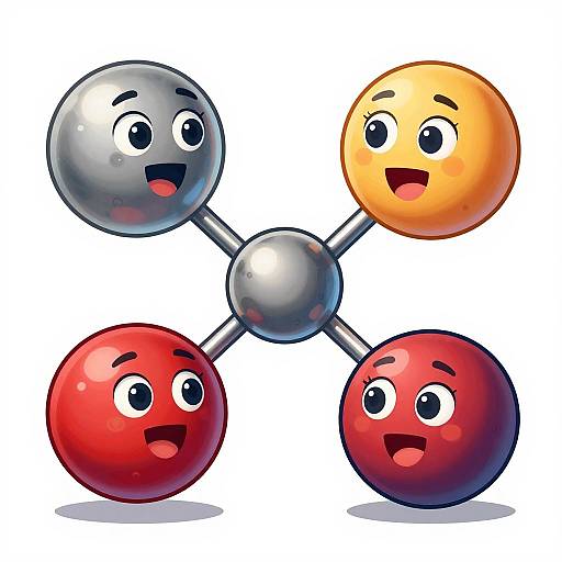 Whimsical Ionic Bond Cartoon