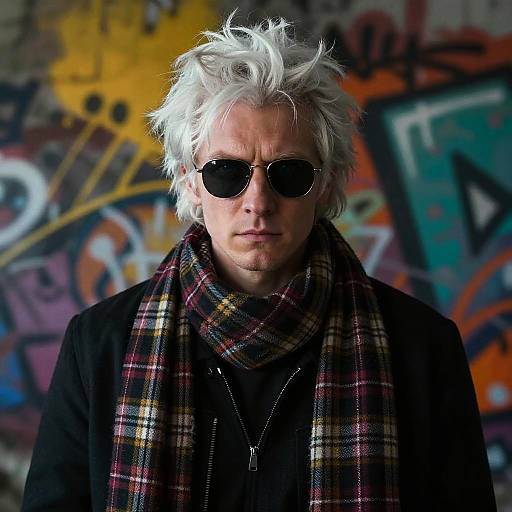 Epic Halo Portrait with Grunge Aesthetic