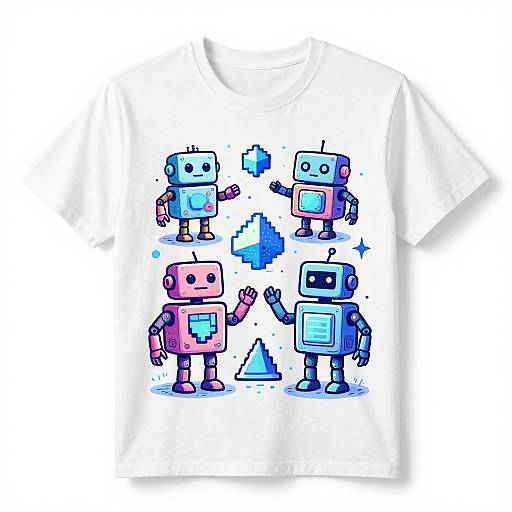 Handdrawn Robots with Geometric Shapes