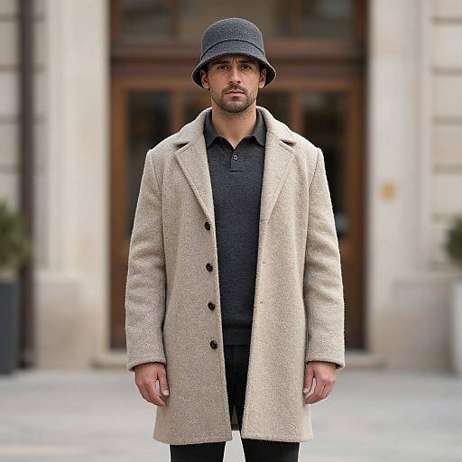 Man in Woolen Clothes Costume