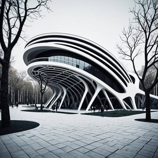 Futuristic Urban Zoo Pavilion Exterior