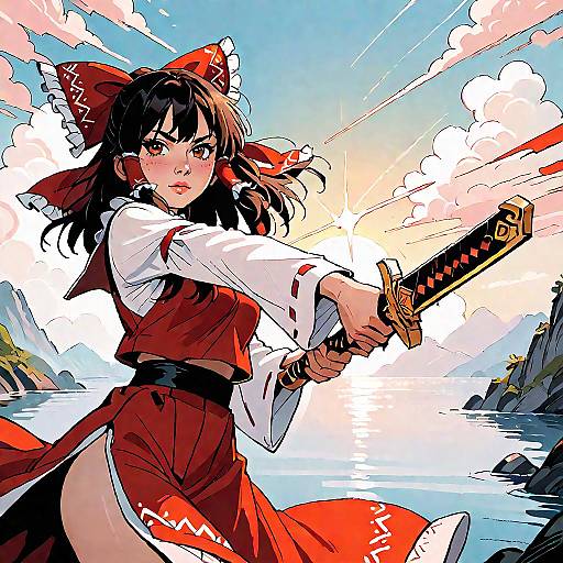 Masterpiece Anime Girl with Sword