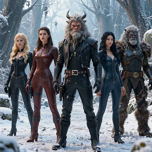 Beasts and Creatures in Winter Wonderland